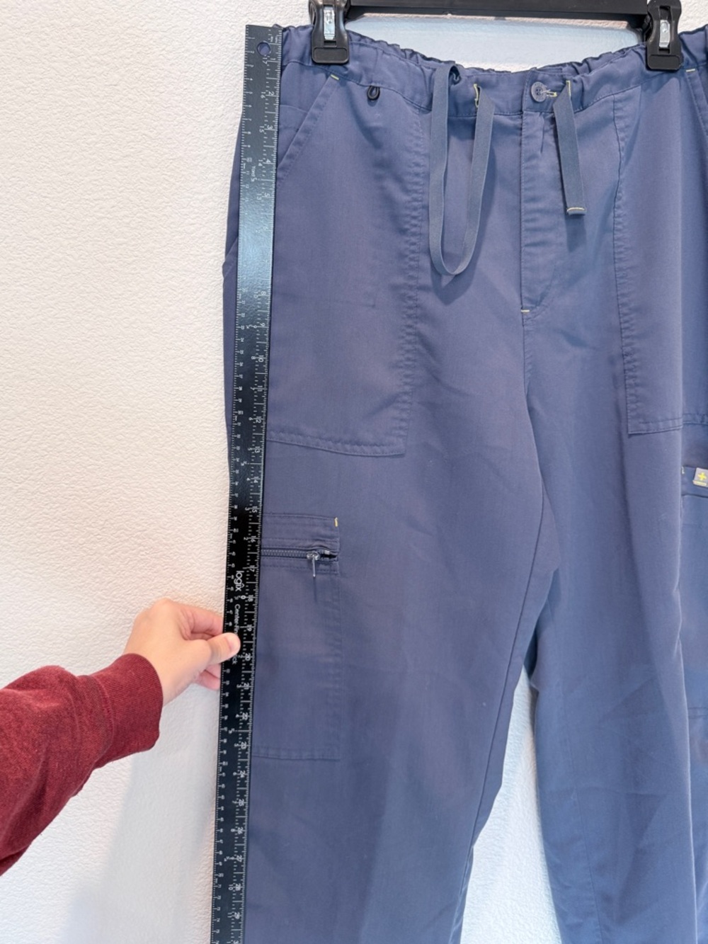 FIGS Cairo Scrub Pants Mens Blue M Elastic Waist Cargo Utility Pockets Unisex - Picture 6 of 9